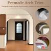 MRVAKDYDI DIY Arch Door Frame Kit, 2-Piece EPS Foam Trim, Paintable, 39 x 39 x 39 cm view 3
