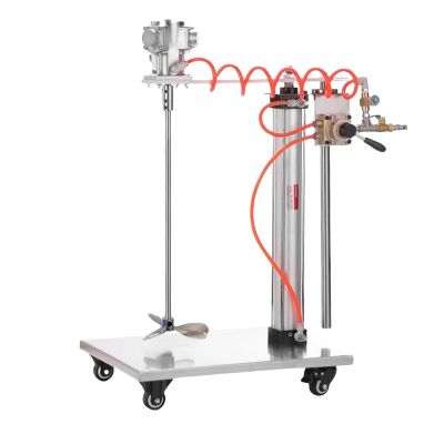 OLSKF UH 5-Gallon Paint Mixer, 1/8 HP Pneumatic Mixer with Automatic Lift