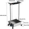 Mobile Cleaning Cart with Water Tank, Stainless Steel Utility Cart view 2