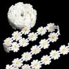 3 Yard Daisy Lace Trim, 25mm Embroidered Floral Ribbon for Sewing view 1