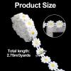 3 Yard Daisy Lace Trim, 25mm Embroidered Floral Ribbon for Sewing view 2