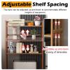 Multi-Tier Robot Vacuum Rack with Adjustable Height and Wheels view 4