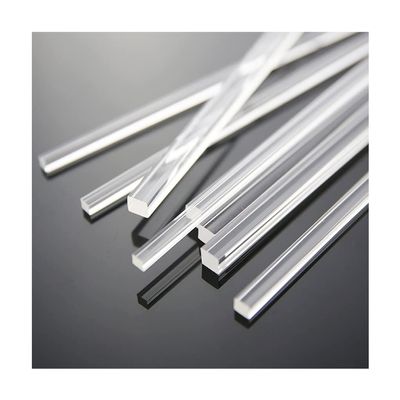 ACVACV Square Transparent Acrylic Plexiglass Rod for DIY Construction Models (10 x 10 x 300 mm, 1 pc)