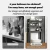Multi-Tier Toilet Storage Rack with Adjustable Spacing view 4