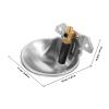 Automatic Goat and Cow Drinking Bowl with 1/2-Inch Connection, Stainless Steel view 2