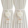 LRFNKCT Flower Curtain Tiebacks, 1 Pair view 1