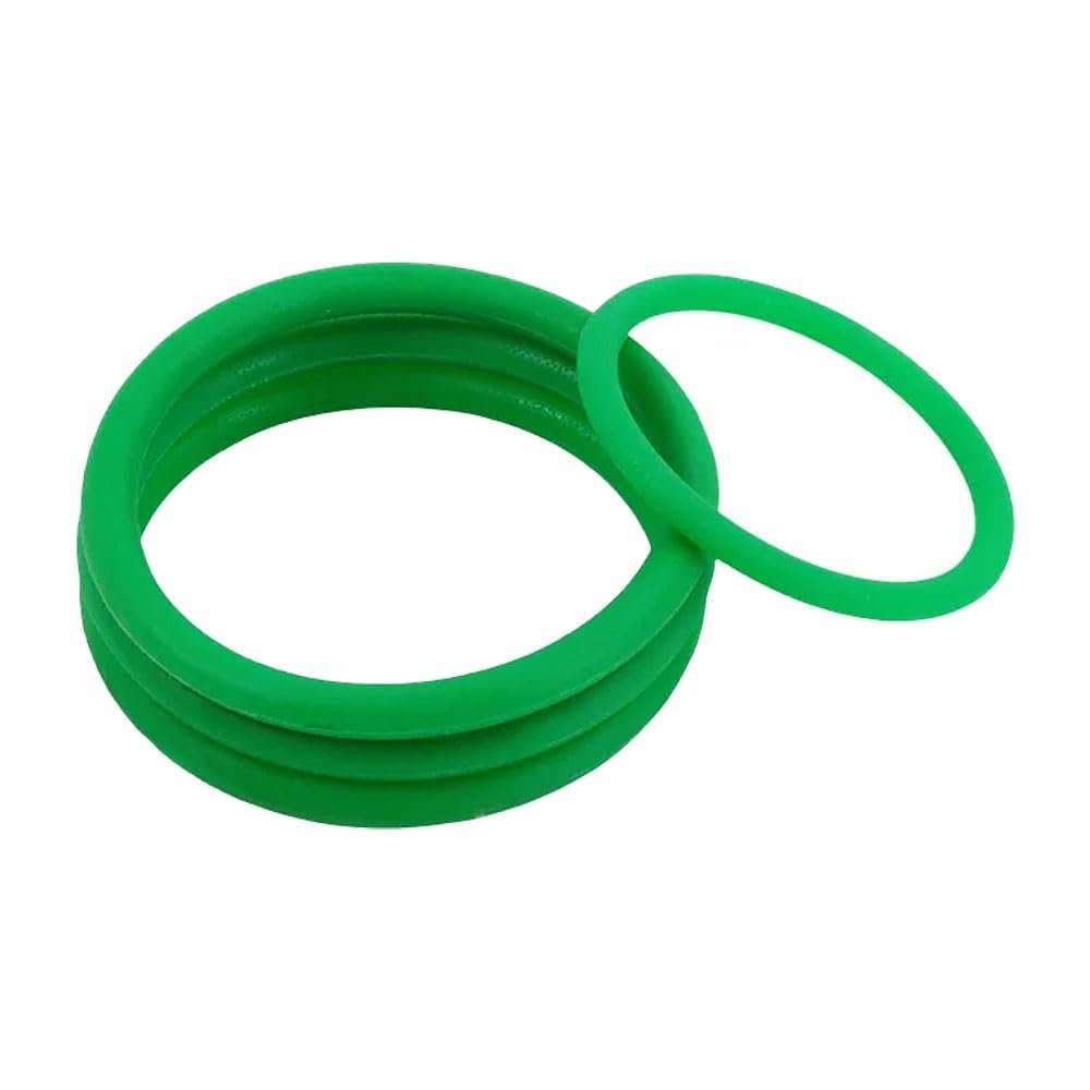 Green Polyurethane Round Belt, 5 mm Thick, 400 mm Circumference, O-Ring Drive Belt for Small Machines and Devices - 5 Pieces