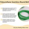 Green Polyurethane Round Belt, 5 mm Thick, 400 mm Circumference, O-Ring Drive Belt for Small Machines and Devices - 5 Pieces view 3