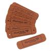 Set of 20 Leather Tags view 3