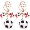 Stakee 2-Pack Soccer Keychains view 1