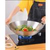 Extra-Thick Double-Wall Nonmagnetic Stainless Steel Wok (3470 cm), Chinese Style view 2