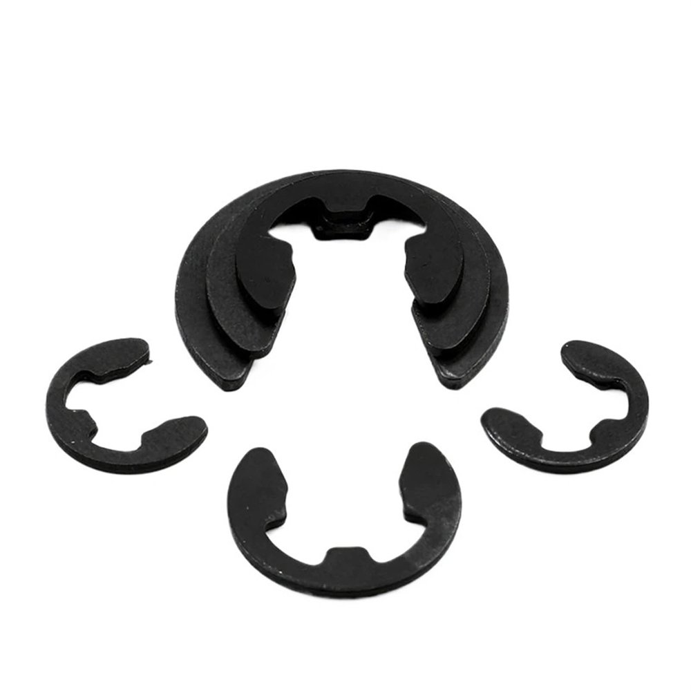 Stainless Steel E-Clip Retaining Rings, External Shaft Retaining Rings, M1.2, 100 Pieces