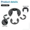 Stainless Steel E-Clip Retaining Rings, External Shaft Retaining Rings, M1.2, 100 Pieces view 3