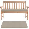 Removable Bench Cushion, Non-Slip, Beige Gray, 160 x 55 x 5 cm view 1