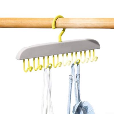 Compact Clothes Hanger with 8 Hooks