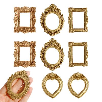 8-Piece Mini Vintage Picture Frame Set
