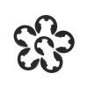 Stainless Steel E-Clip Retaining Rings, 65 Mn Black Steel, M1.5–M6, 550 Pieces view 1