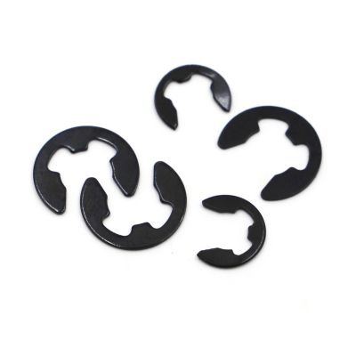 Stainless Steel E-Clip Retaining Ring Set, Type E, Manganese Steel, M1.2–M24 (M7, 50 pcs)