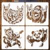FINGERINSPIRE 4-Piece Painting Stencil Set view 1