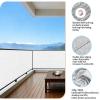 Balcony Privacy Screen 180 x 550 cm, White view 2