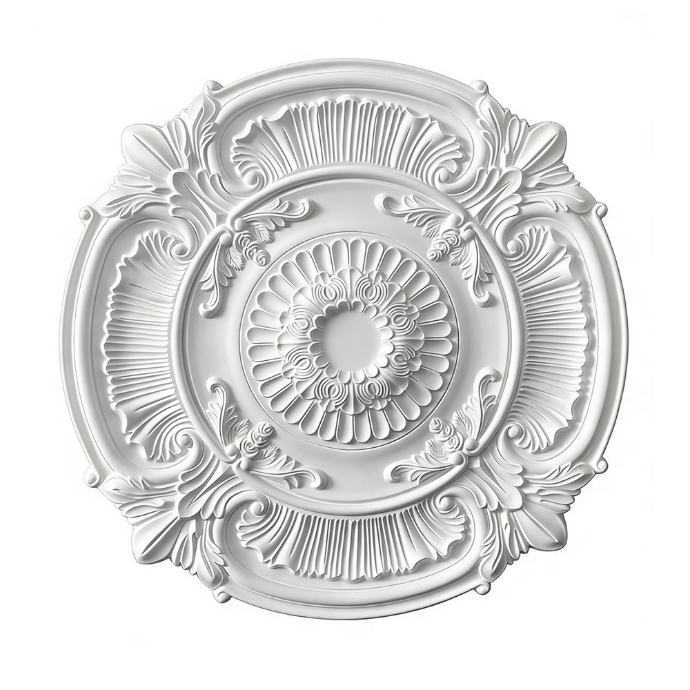 Paintable Decorative Ceiling Medallion, Style-F, 80 cm (31 1/2 in)