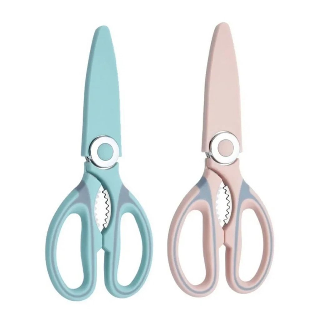 Pink Stainless Steel Kitchen and Meat Scissors