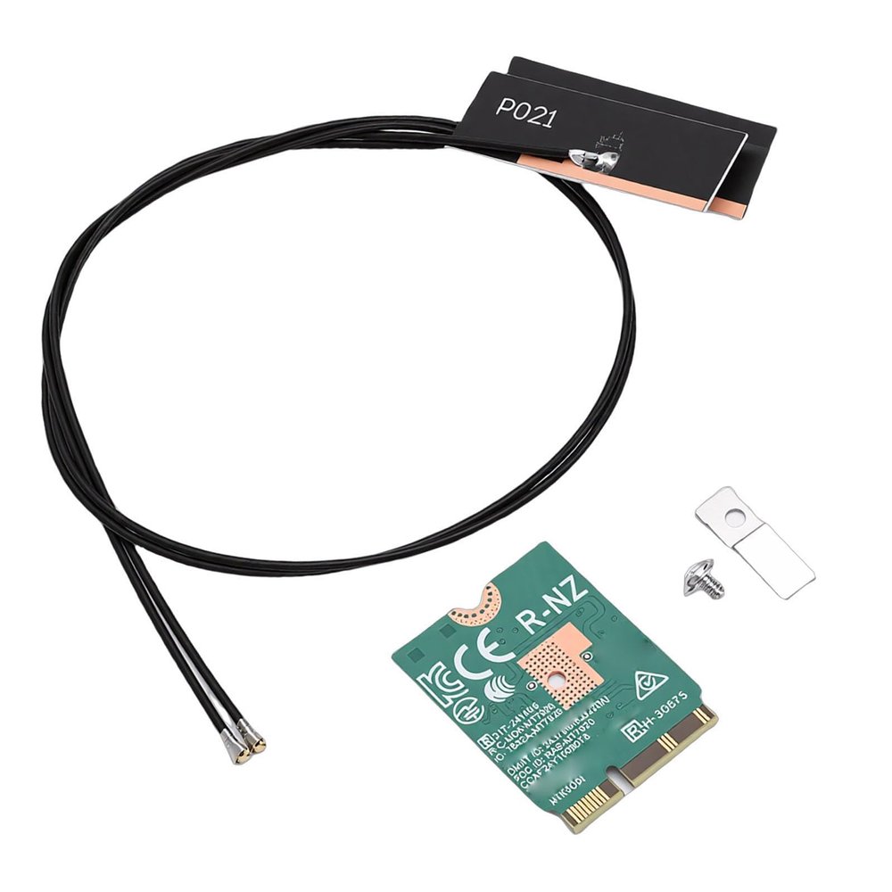 Naroote WiFi 6E Adapter, MT7920 Dual-Band 1800 Mbps M.2 NGFF Adapter with Bluetooth 5.2 and MU-MIMO for Windows 10/11 Laptops