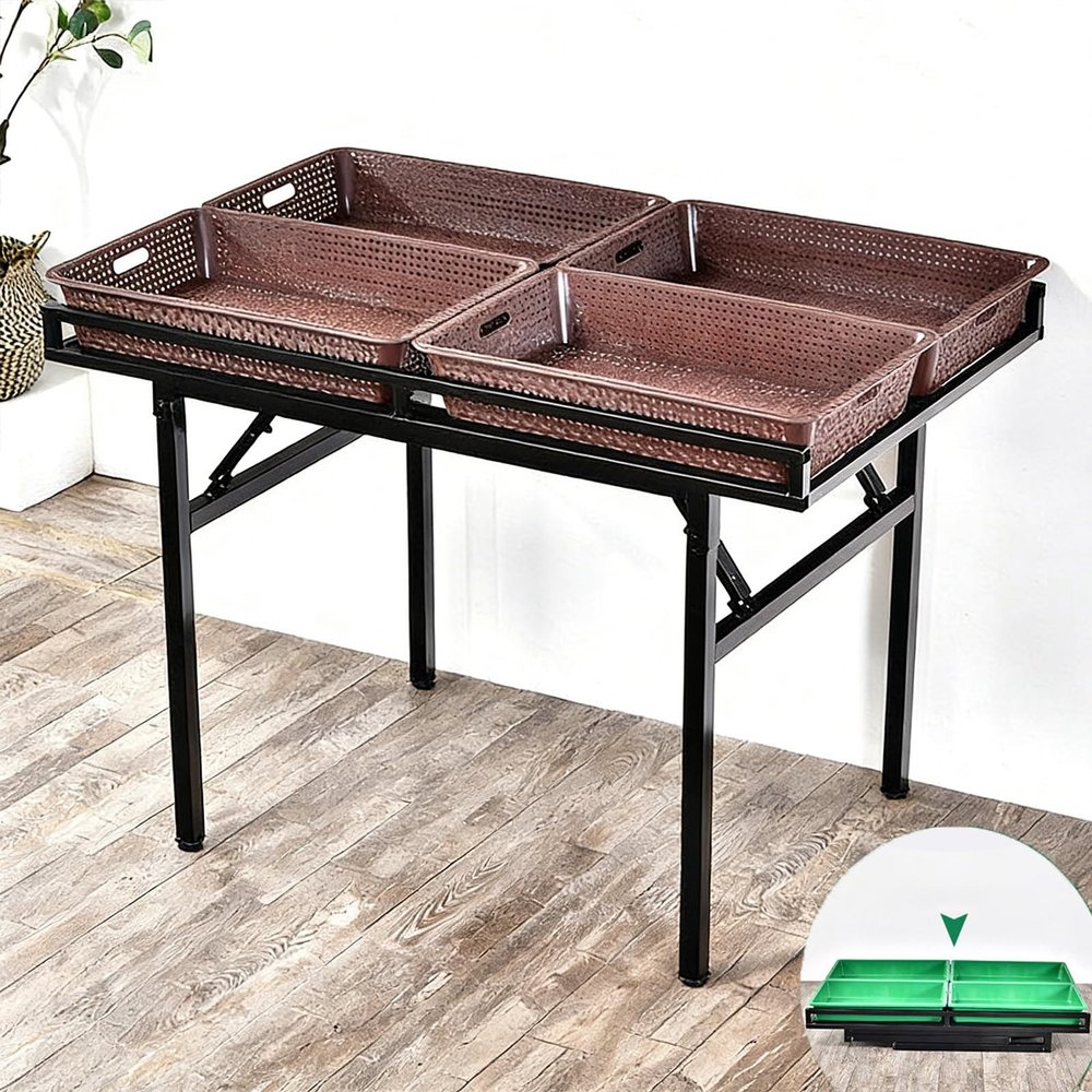 Folding Commercial Fruit and Vegetable Display Rack