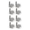 SHINEOFI Stainless Steel Kitchen Scrapers, 8-Piece Set view 1