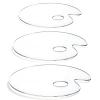 DOPENSPI 3-Piece Clear Acrylic Mixing Palette Set view 1