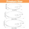DOPENSPI 3-Piece Clear Acrylic Mixing Palette Set view 3
