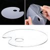 DOPENSPI 3-Piece Clear Acrylic Mixing Palette Set view 4