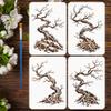 FINGERINSPIRE 4-Piece Stencil Set for Trees and Rocks view 1