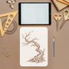 FINGERINSPIRE 4-Piece Stencil Set for Trees and Rocks view 3