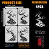 FINGERINSPIRE 4-Piece Stencil Set for Trees and Rocks view 4
