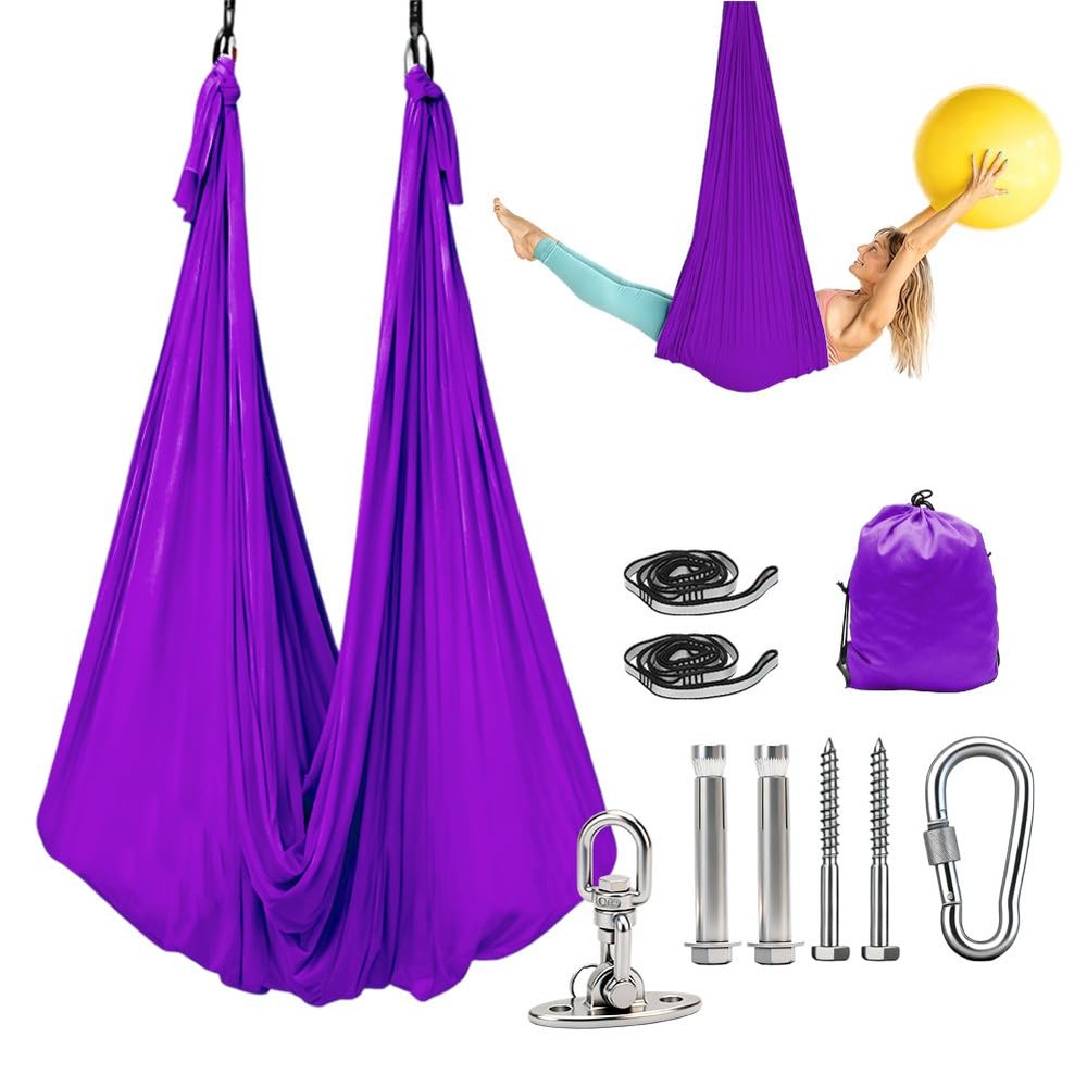 Aerial Yoga Hammock Set, 280 x 150 cm, 200 kg Capacity