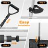 Hfgdnchva Aluminum-Strip Snow Plow with D-Handle for Driveways and Garages, Ergonomic Snow Pusher view 2