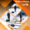 Hfgdnchva Aluminum-Strip Snow Plow with D-Handle for Driveways and Garages, Ergonomic Snow Pusher view 4
