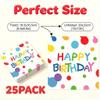25 Pack Birthday Napkins, 33x33cm Happy Birthday Design view 2