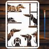 FINGERINSPIRE Dachshund Stencil Set with Brush 29.7x21cm view 1