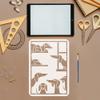 FINGERINSPIRE Dachshund Stencil Set with Brush 29.7x21cm view 3