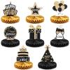GEEHUA 8-Piece Birthday Table Decor Black Gold view 1