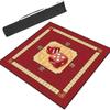 BPABDEITR Mahjong Mat, Rules and Wind Positions, Multicolor, for Poker and Board Games (Red, 35.4 x 35.4 in/90 x 90 cm) view 1
