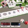 BPABDEITR Mahjong Mat, Rules and Wind Positions, Multicolor, for Poker and Board Games (Red, 35.4 x 35.4 in/90 x 90 cm) view 4
