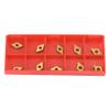 Naroote 10-Piece Coated Carbide CNC Inserts for Steel Cutting, DCMT070204 US735 DCMT21.51 view 2
