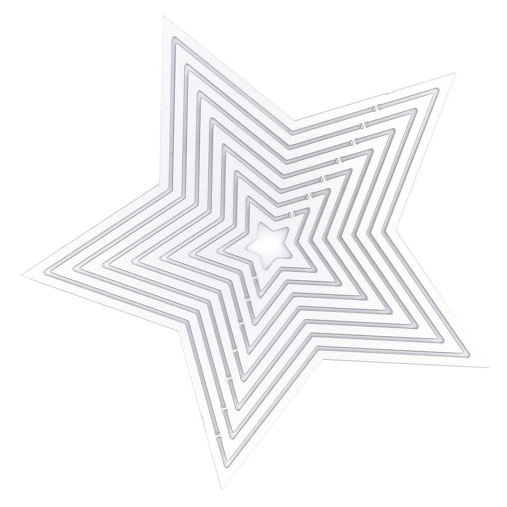Tnfeeon Metal Die for Creating Complex Five-Pointed Star Shapes