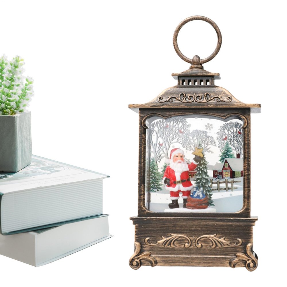 Christmas Snow Globe Lantern