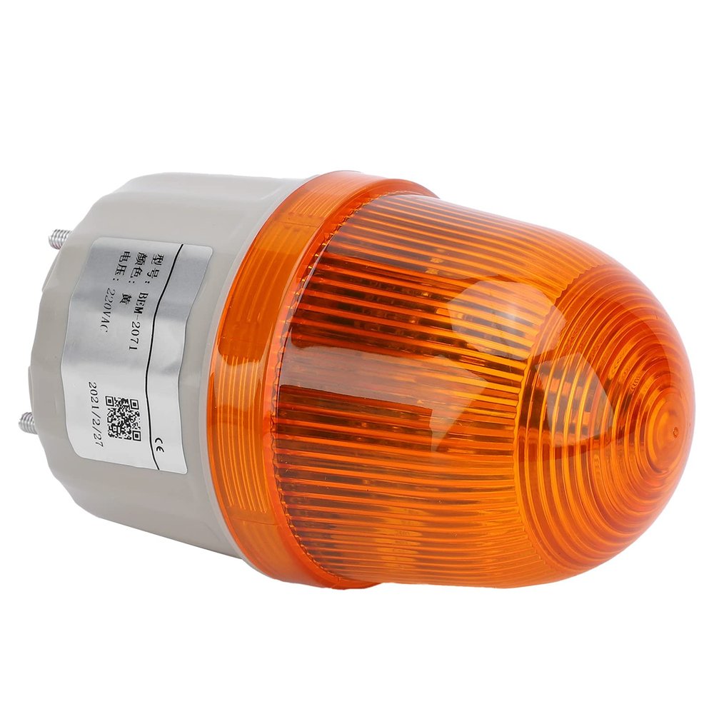 RhineCart Basics 5W BERM Warning Light, LED, Waterproof and Dustproof, Yellow