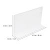 Healvian Transparent L-Shaped Shelf Dividers, 8-Piece PVC Set view 2