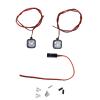 Luqeeg LED RC Car Headlights, 12 mm, Adjustable Metal Brackets, White view 1